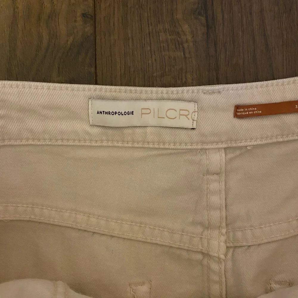 NWOT Anthropologie Super Soft Pleated Painter Jeans with Multicolor Accents - 32 - Picture 4 of 6